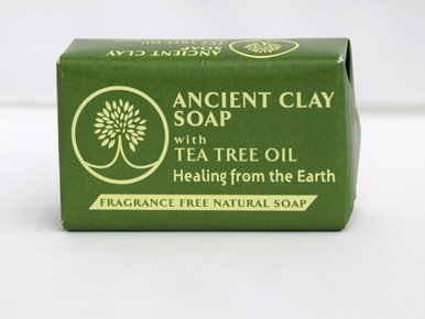 Zion Health Ancient Clay Soap Tea Tree Oil Front