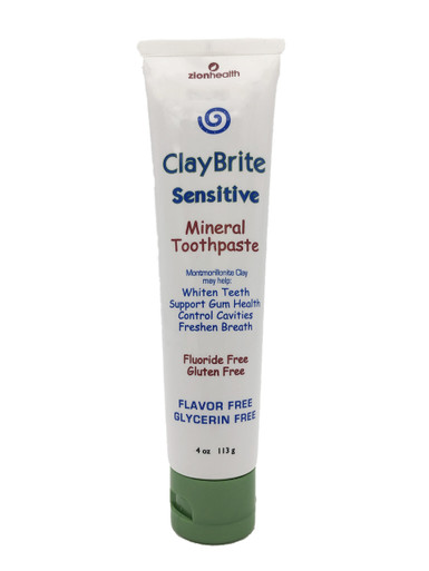 ClayBrite Sensitive Natural Toothpaste 4 oz by Zion Health
