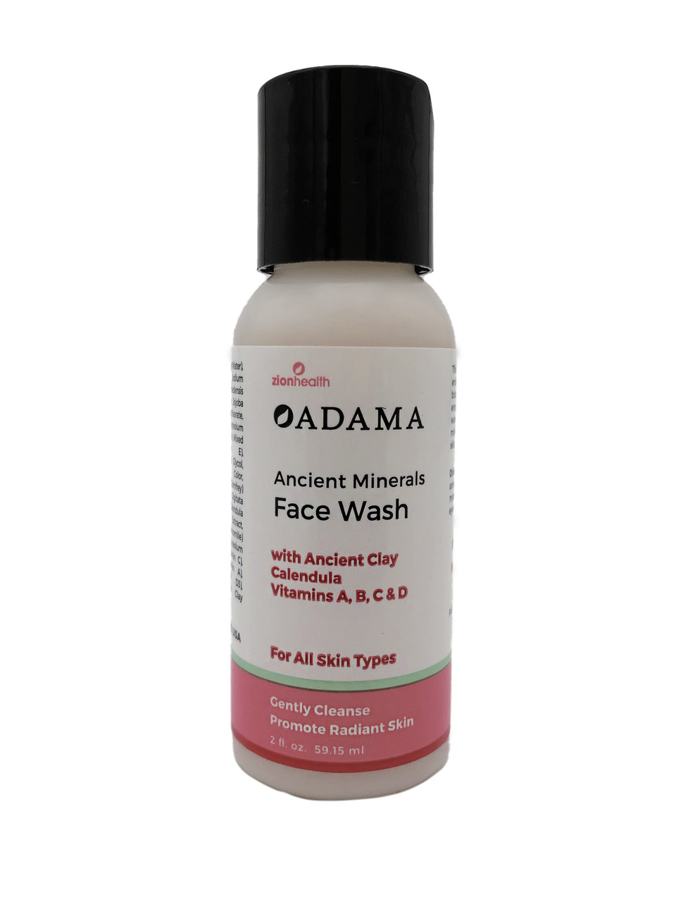 Zion Health Adama Face Wash 2 oz Travel Size For All Skin