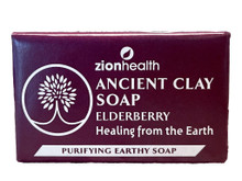 Zion Health Ancient Clay Soap 6oz Elderberry