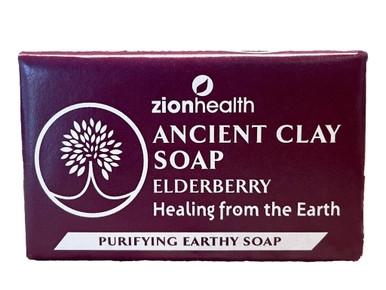 Zion Health Ancient Clay Soap 6oz Elderberry