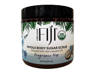 Organic Fiji Coconut Body Sugar Scrub 20 fl oz Fragrance Free
