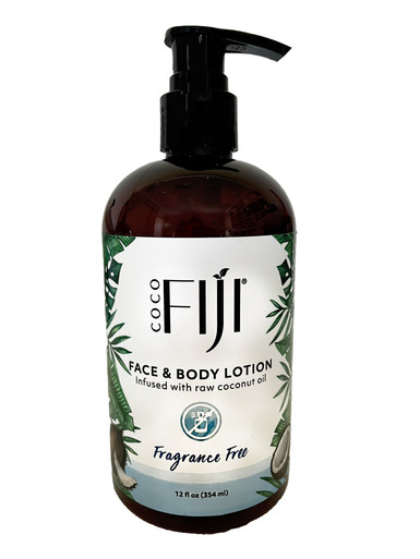 Organic Fiji Coconut Face & Body Lotion 12 fl oz Fragrance Free