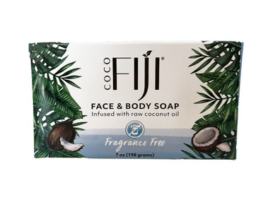 Organic Fiji Face & Body Soap 7 oz Fragrance Free