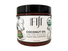 Organic Fiji Coconut Cooking Oil 16 oz  USDA Organic Raw Cold Pressed