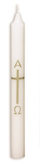 7/8 x 9 RCIA Candle with Gold Cross