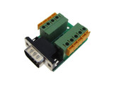 DB9 Male Signals Breakout Board Quick Connect Spring connector