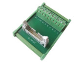 IDC20 20-Pin Connector Signals Breakout Board Screw terminals DIN Rail  