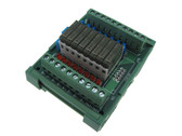 8 Channel 8CH 24VDC Relay Board PLC DIN Rail Mounting - NPN Panasonic Relay  