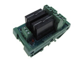 2 Channel 24VDC DPDT Relay Board PLC DIN Rail Mounting  