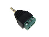 3.5mm Male Audio Plug Connector w/ Screw Terminal 
