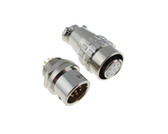HQ 8 Contacts 8-Pin Aviation Plug Connector - M12 - Panel Mount Quick Connect  
