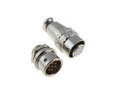 HQ 7 Contacts 7-Pin Aviation Plug Connector - M12 - Panel Mount Quick Connect  