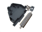 DB37 Male D-Sub connector w/ Two Piece Backshells Hoods  