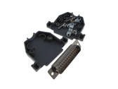 DB25 Male D-Sub connector w/ Two Piece Backshells Hoods 
