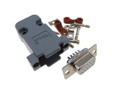 DB15 Female D-Sub connector w/ Two Piece Backshells Hoods 3 Row 