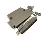 DB37 Male D-Sub connector w/ Two Piece Backshells Hoods Metal  