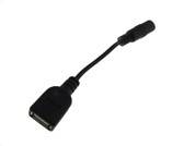 USB Type A Female to 5.5/2.1mm DC Power Cable Jack  
