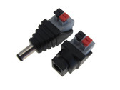 5.5/2.1mm DC Barral Jack & Plug w/ Push-In Spring Screwless Terminal D13-3 