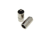 5.5mm x 2.1mm 5.5/2.1 DC Power Barrel Jack Metal - Pack of 5  