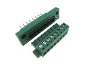 HQ 8-Pin 5.08mm Screw Terminal Block Plug Shrouded Flange - Panel Mount  