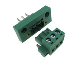 HQ 3-Pin 5.08mm Screw Terminal Block Plug Shrouded Flange - Panel Mount  