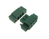 HQ 3-Pin 3.81mm Screw Terminal Block Plug Shrouded Flange Free Hanging  