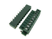 HQ 9-Pin 5.08mm Screw Terminal Block Plug Shrouded Flange Free Hanging  
