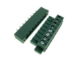 HQ 8-Pin 5.08mm Screw Terminal Block Plug Shrouded Flange Free Hanging  