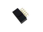 2x5 Pins 10-Pin 2.54mm 0.1" Female Header Right Angle Polarizing Key - Pack of 5  
