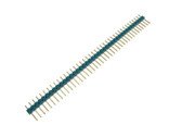10PCS 1x40 Pin Male Straight Header 2.54mm 0.1" cyan Pack of 10 