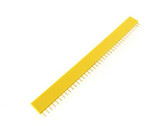1x40 40-Pin Female Straight Header 2.54mm - Yellow Pack of 5 D17-1 