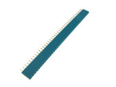 40 Pins 40P 2.54mm 0.1" Female Header - Cyan - Pack of 5  