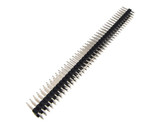 3x40 Pin 2.0mm Triple Row Straight Male Header - Black  
