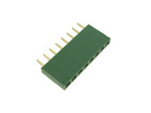 10-Pin 2.54mm 0.1" Female Header Green - Pack of 10  