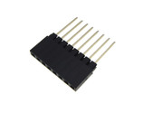 HQ 1x8-Pin 8P 2.54mm 0.1" Female Header Long Pin 12.2mm - Pack of 2  