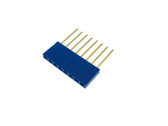 8 Pins 8P 2.54mm 0.1" Female Header Long Pin 11mm - Blue - Pack of 10  