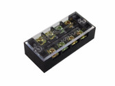 4 Position Screw Barrier Strip Terminal Block w/ Cover 25A/250V  