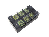 3 Position Screw Barrier Strip Terminal Block w/ Cover 45A  