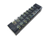 8 Position Screw Barrier Strip Terminal Block w/ Cover 15A 