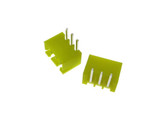 3 Pins 3P XH2.54 2.54mm Shrouded Header Connector RA - Yellow - Pack of 20  