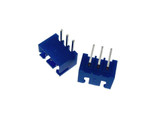 3 Pins 3P XH2.54 2.54mm Shrouded Header Connector RA - Blue - Pack of 20  