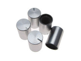 Aluminum Knob Cap for 6mm Knurled Shaft Pot 10*15mm - Silver - Pack of 5 E2-1  