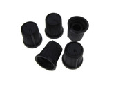Knob Cap for 6mm Knurled Shaft Potentiometers Pot - Black - Pack of 5 S  
