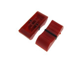 Knob Cap for 4mm shaft Slide Pot Potentiometer 23x11mm - Red - Pack of 5  