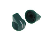 6mm Hole Dia Knurled Knob Cap for Rotary Potentiometer - Green - Pack of 5  