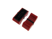 Knob Cap for 8mm shaft Slide Pot Potentiometer 25x11mm - Red - Pack of 5  