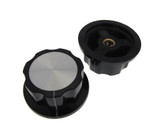 6mm Hole Dia Knurled Knob Cap for Rotary Potentiometer A04 - Pack of 5  