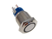 M19 Metal Push Button w/ Annular LED Indicator Momentary type - Red  