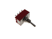12-Pin 4PDT Toggle Switch - Red - Panel Mount Type ON-ON 